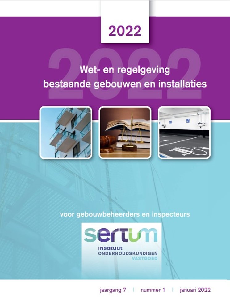 Sertum zakboekje wet- en regelgeving 2023 bestaande gebouwen en installaties