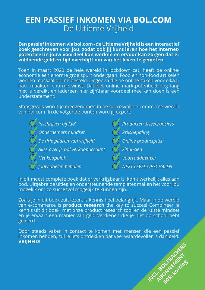Een Passief Inkomen Via Bol.com