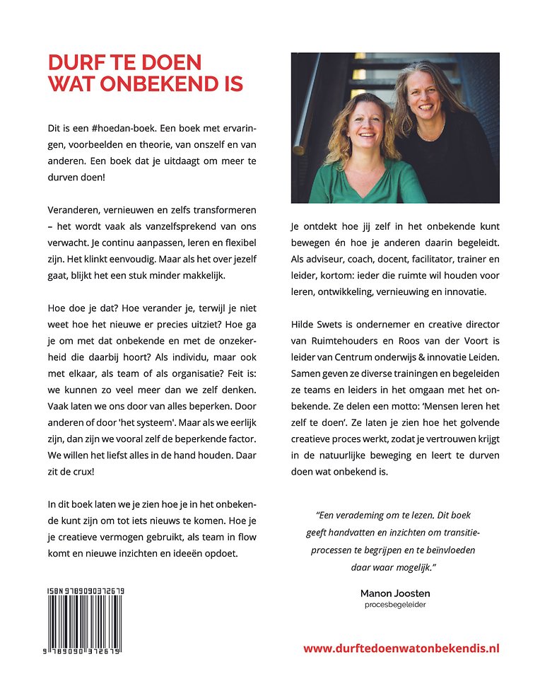 Durf te doen wat onbekend is