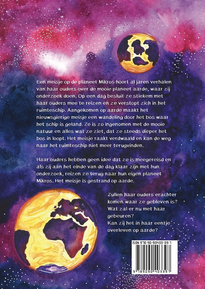 Het meisje op planeet aarde.