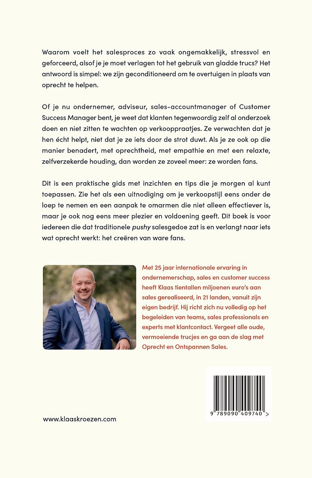 Sales, Oprecht & ontspannen