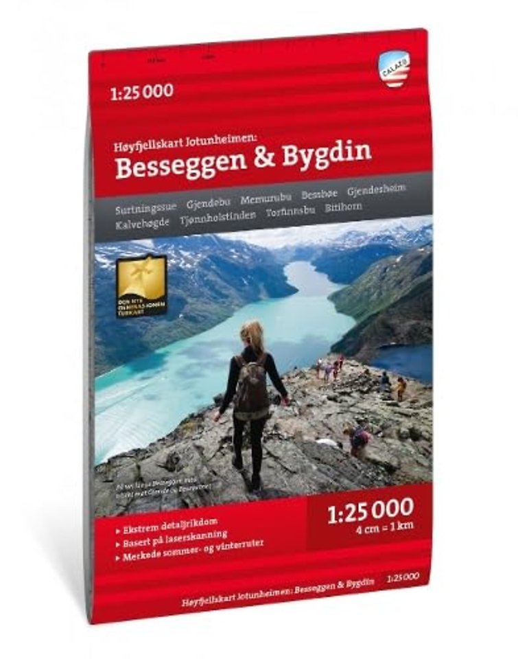 Jotunheimen: Besseggen & Bygdin - Hoyfjellskart
