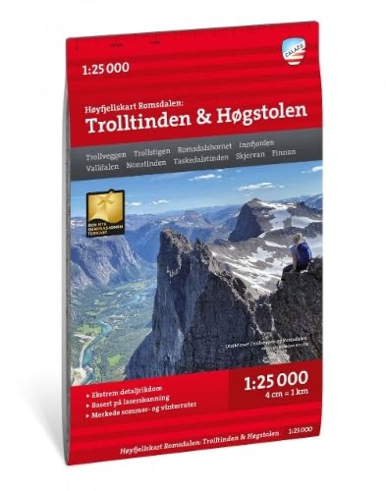 Romsdalen: Trolltindan & Hogstolen - Hoyfjellskart