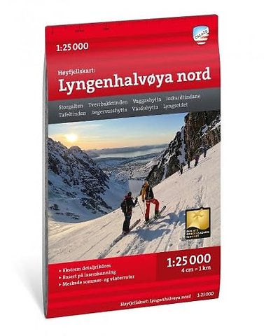 Lyngenhalvoya nord - Hoyfjellskart