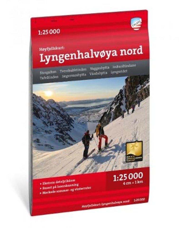 Lyngenhalvoya nord - Hoyfjellskart