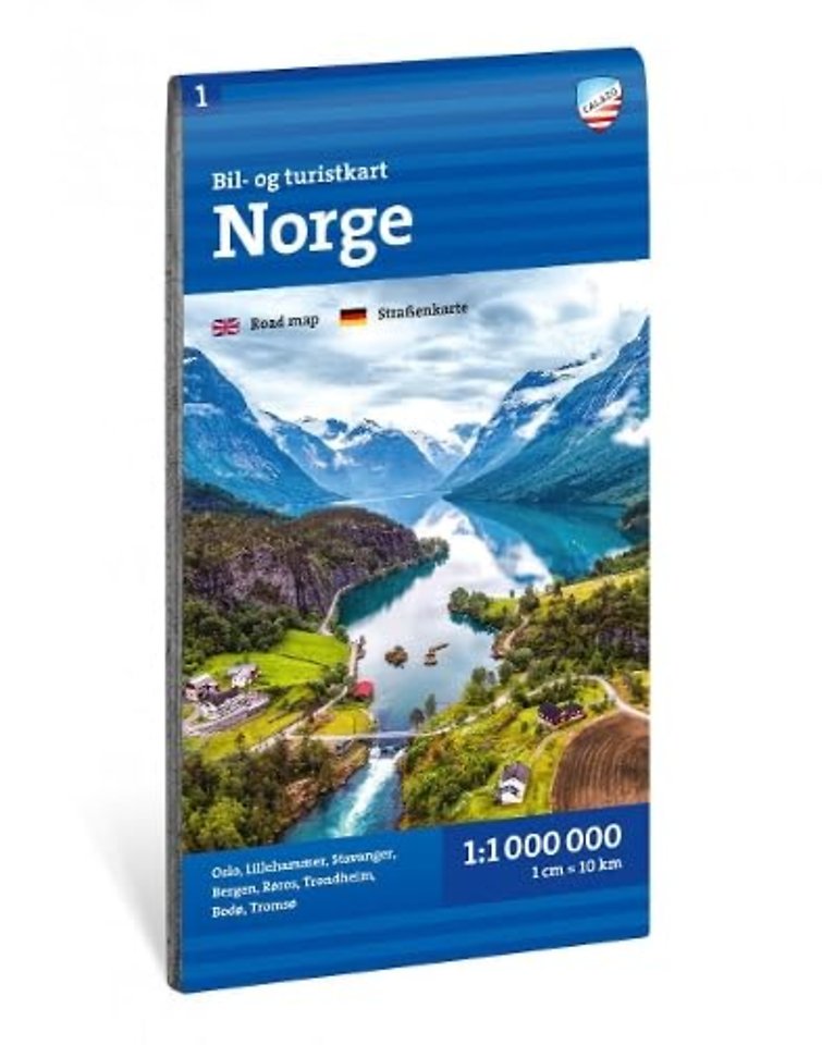 Car and tourist map Norway (Norge)