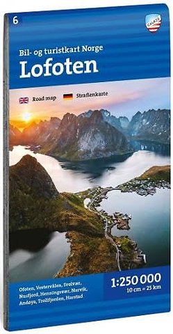 Lofoten Car and tourist map