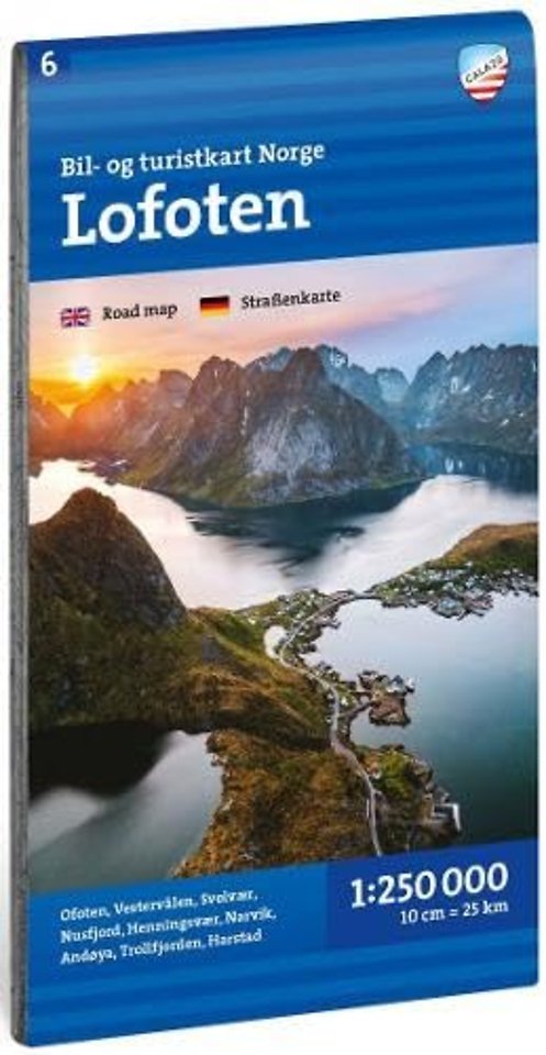 Lofoten Car and tourist map