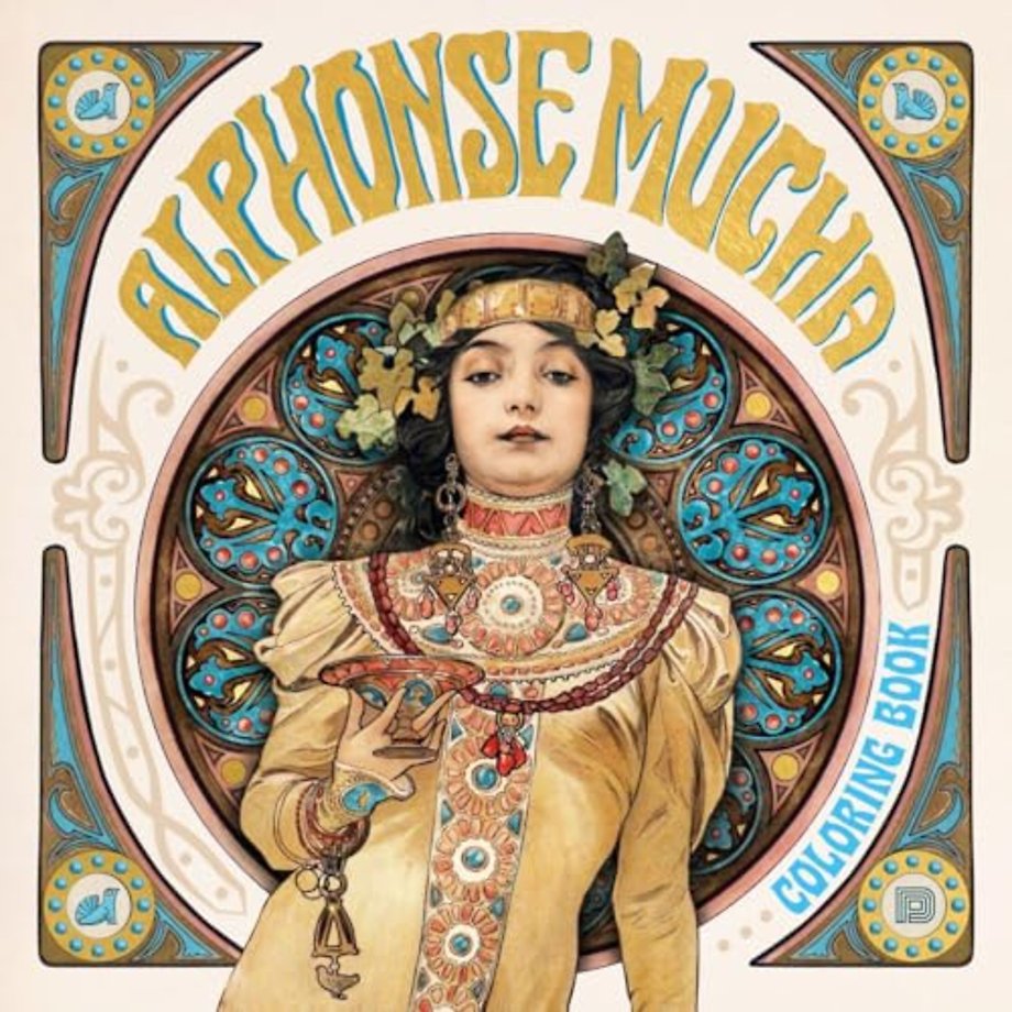 Alphonse Mucha Coloring Book