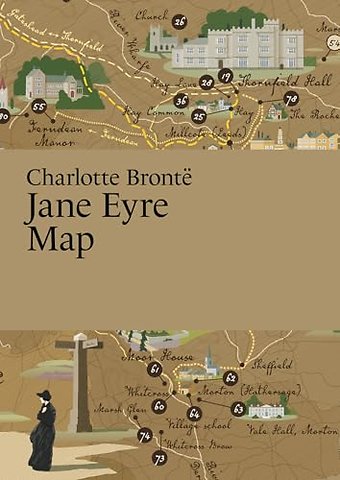 Charlotte Bronte, Jane Eyre Map