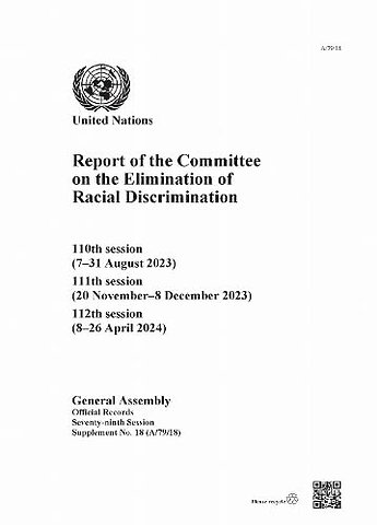 Report of the Committee on the Elimination of Ra – 110th Session (7–31 August 2023), 111th Session (20 November–8 December 2023), 112th Session (8–26