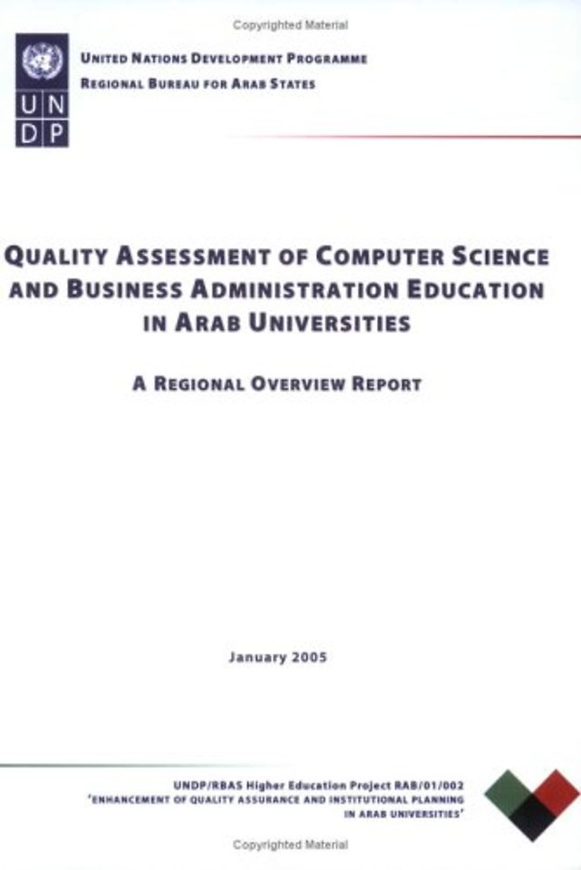 Quality Assessment of Computer Science and Busin – A Regional Overview Report, January 2005