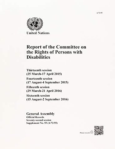 Report of the Committee on the Rights of Persons – Thirteenth (25 March–17 April 2015), Fourteenth (17 August–4 September 2015), Fifteenth (29 March–