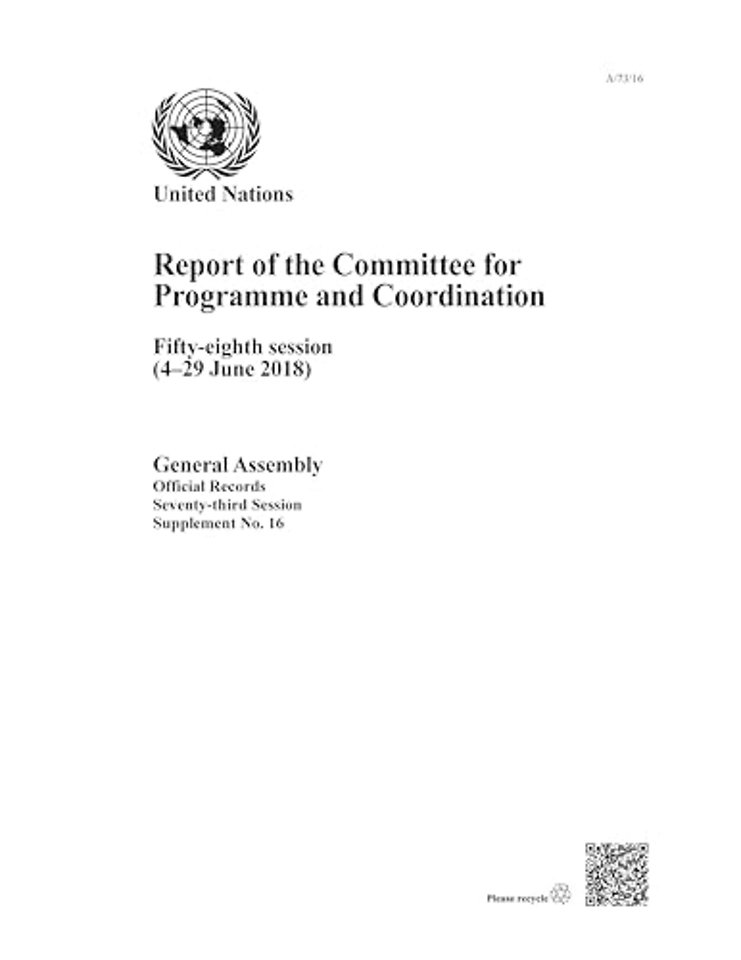 Report of the Committee for Programme and Coordi – Fifty–eighth Session (4–29 June 2018)