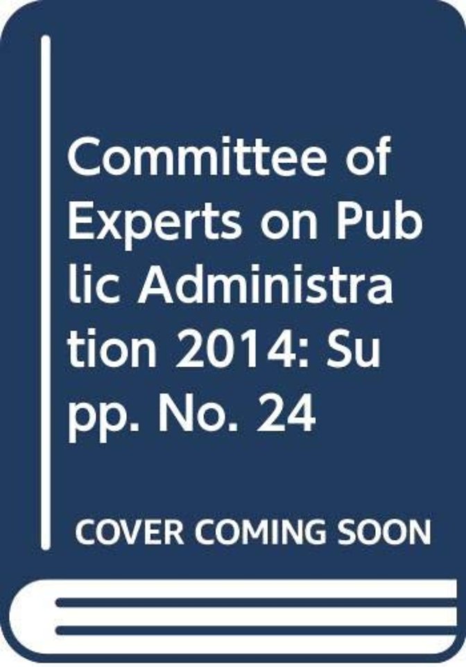 Committee of Experts on Public Administration – Report on the Thirteenth Session