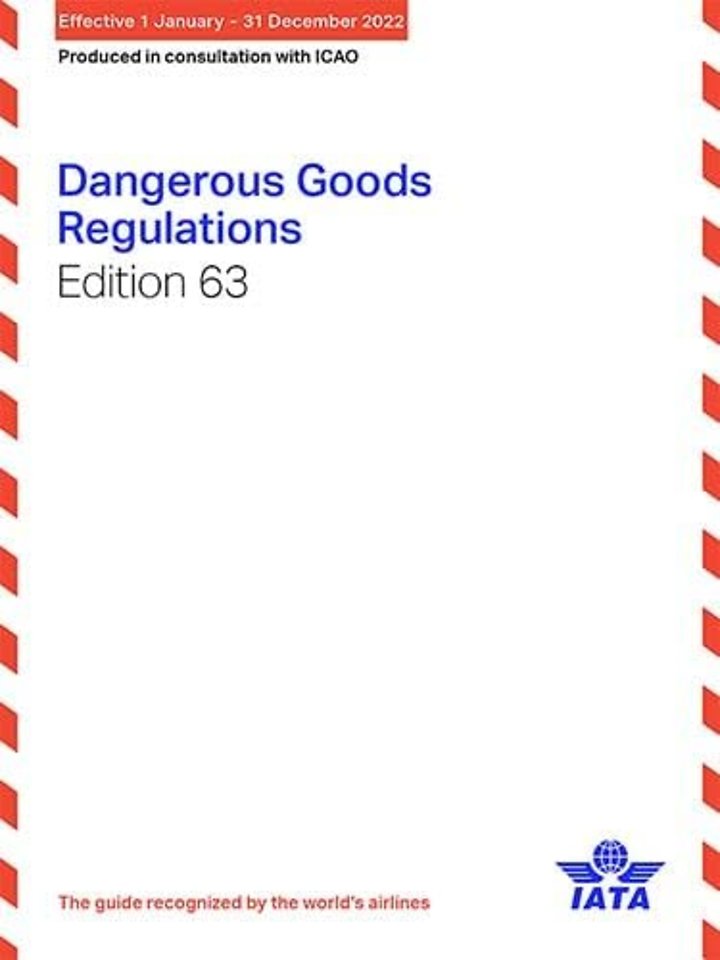 IATA Dangerous Goods Regulations: 2022 ( SKU 521020)