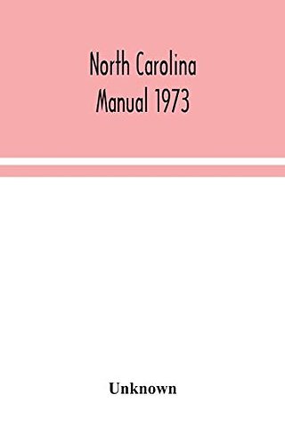North Carolina manual 1973