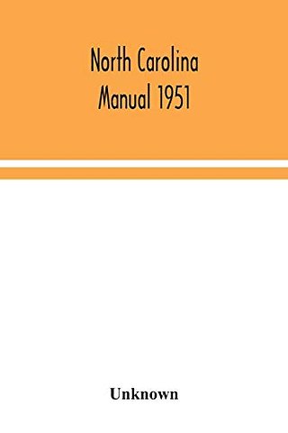 North Carolina manual 1951