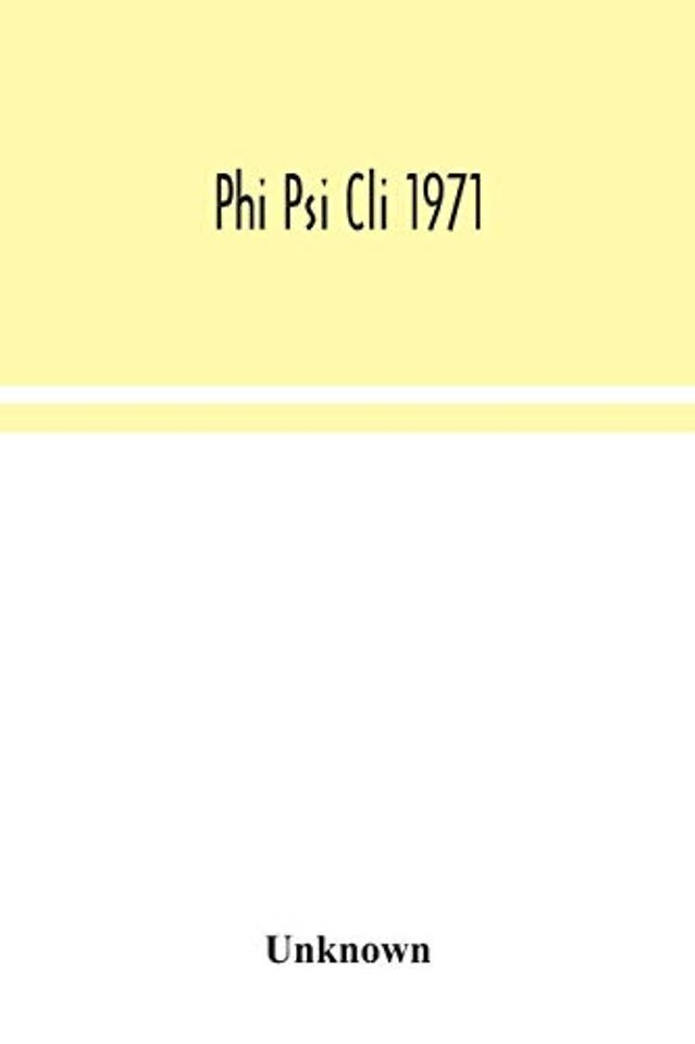 Phi Psi Cli 1971