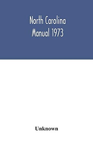 North Carolina Manual 1973