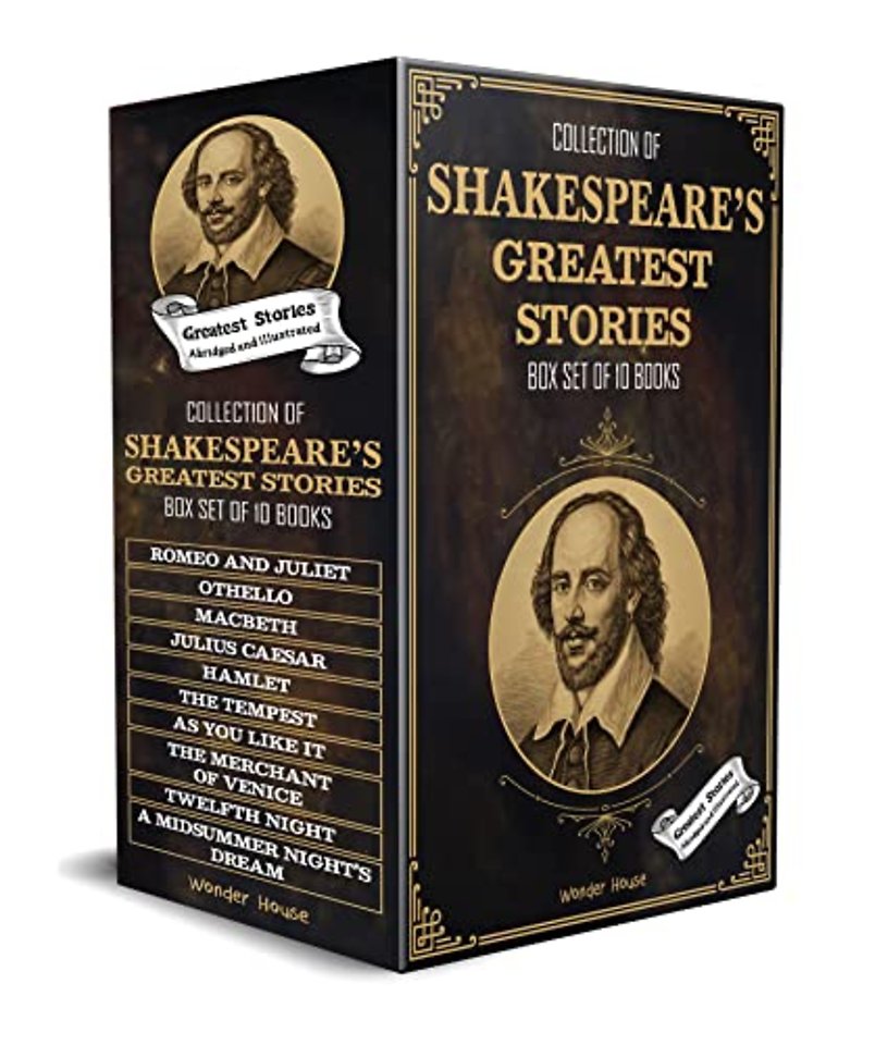 Collection of Shakespeare's Greatest Stories (Box Set of 10 Books) for Children