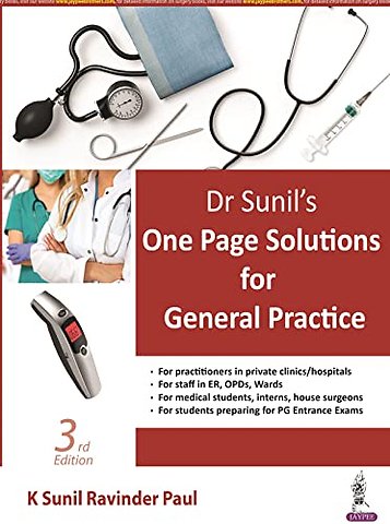 Dr Sunil's One Page Solutions for General Practice