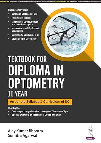 Textbook for Diploma in Optometry II Year