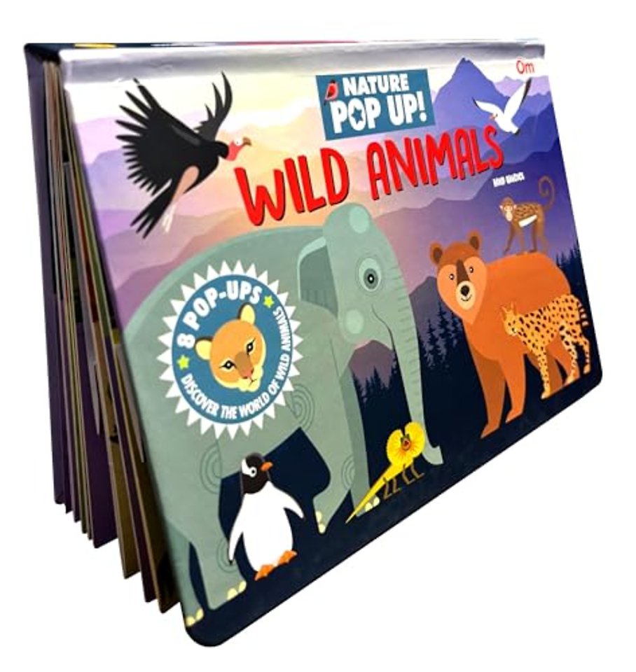 Pop Up Wild Animals Book for Kids