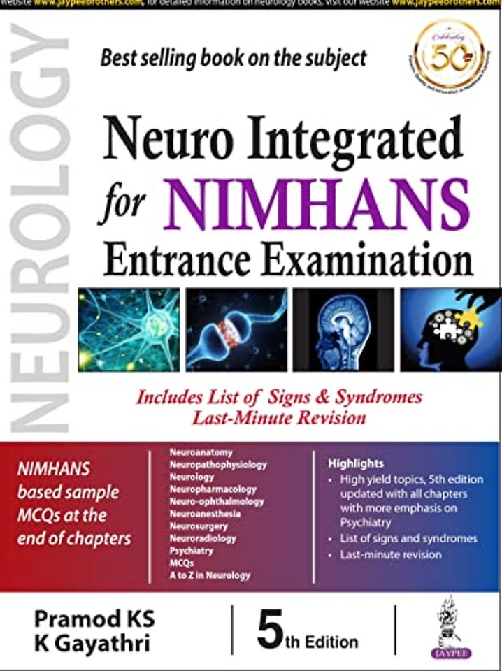 Neuro Integrated for NIMHANS Entrance Examination