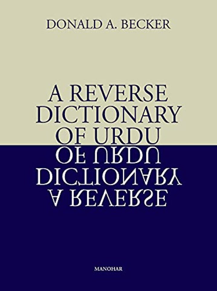 A Reverse Dictionary of Urdu – C. 38000 Entries