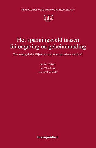 Het Spanningsveld Tussen Feitengaring En Geheimhouding Door B.C ...