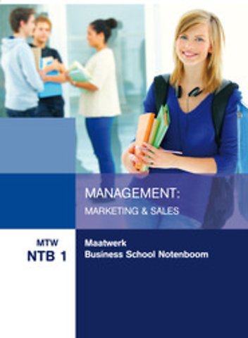 MTW NTB 1 - Maatwerk Notenboom: Management: Marketing & Sale