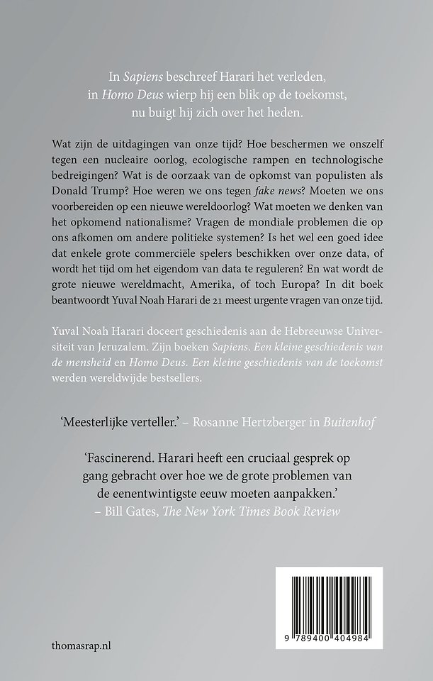 21 lessen voor de 21ste eeuw