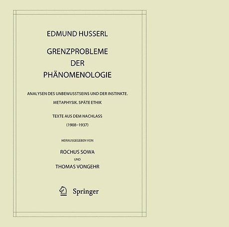 Grenzprobleme der Phänomenologie