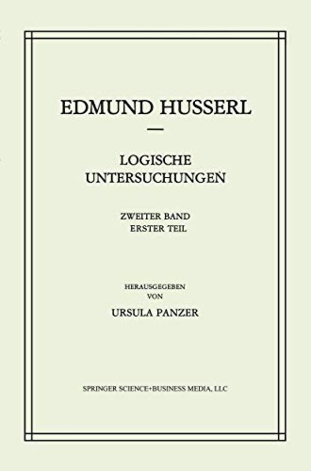 Logische Untersuchungen