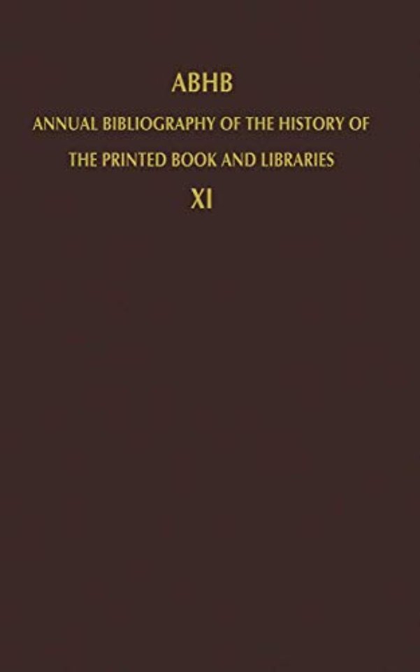 ABHB Annual Bibliography of the History of the Printed Book and Libraries
