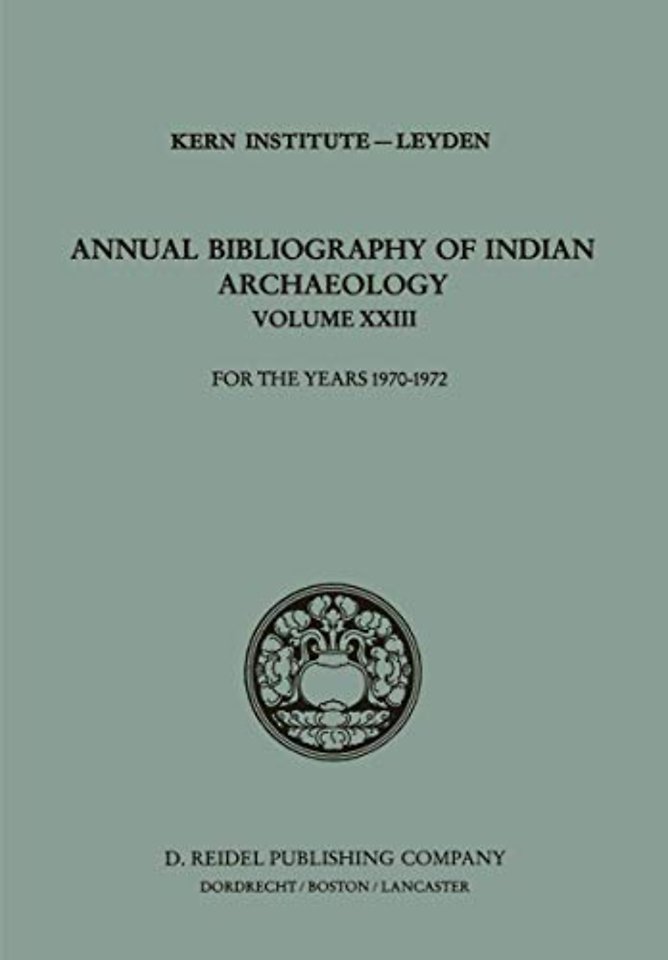 Annual Bibliography of Indian Archaeology