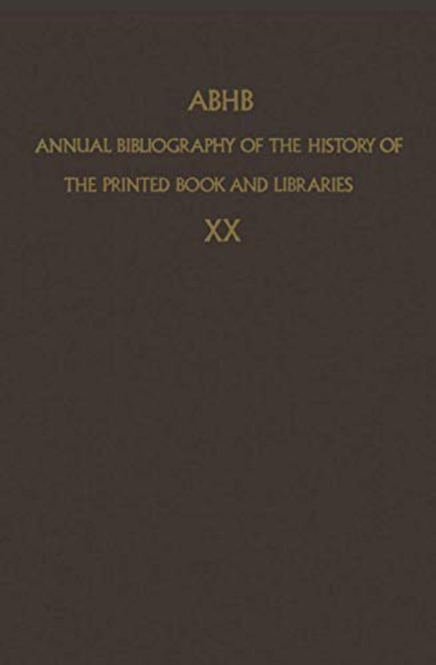 ABHB Annual Bibliography of the History of the Printed Book and Libraries