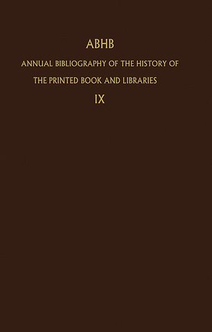 Annual Bibliography of the History of the Printed Book and Libraries