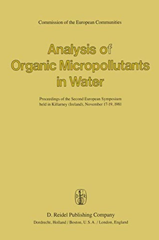 Analysis of Organic Micropollutants in Water