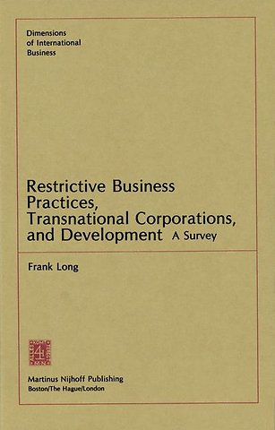 Restrictive Business Practices, Transnational Corporations, and Development