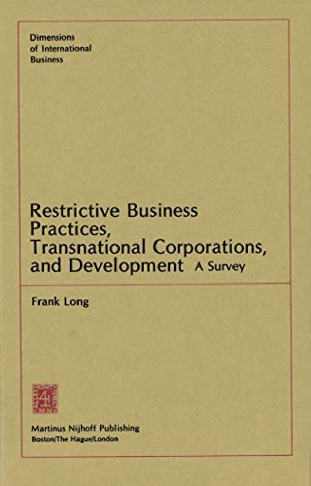 Restrictive Business Practices, Transnational Corporations, and Development