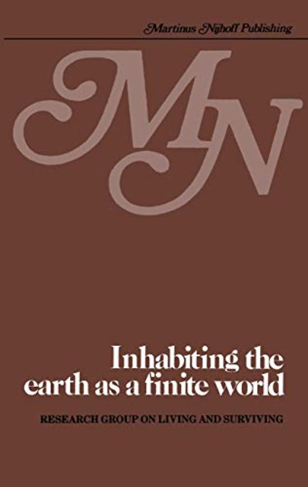 Inhabiting the earth as a finite world