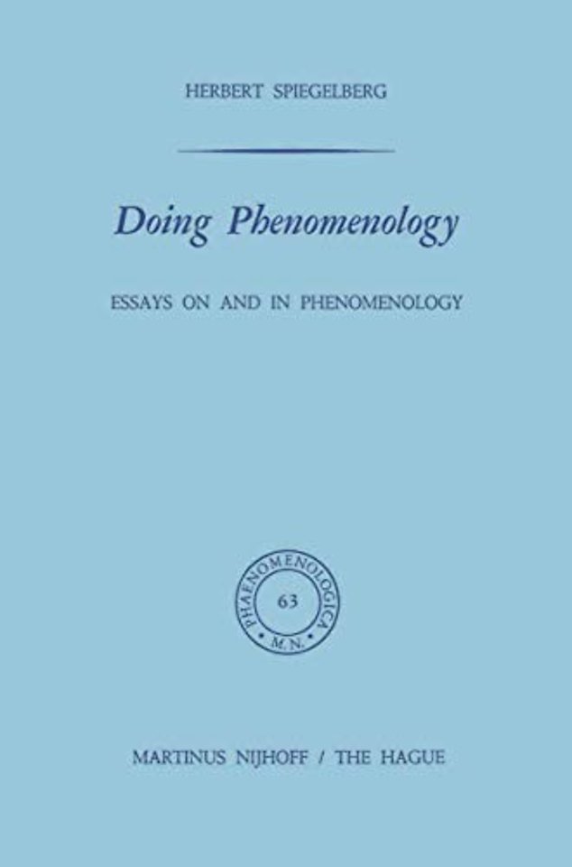 Doing Phenomenology