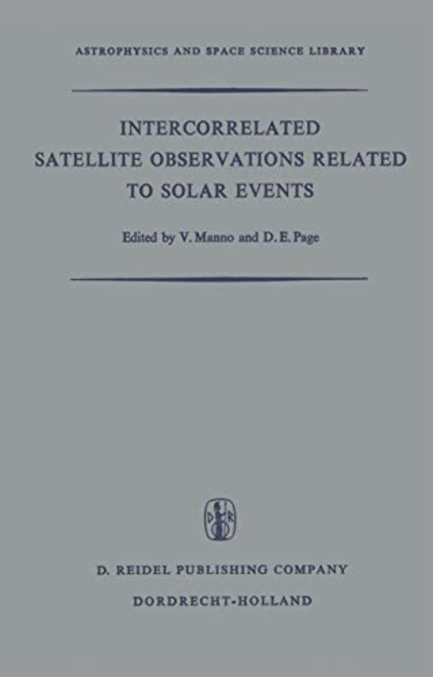 Intercorrelated Satellite Observations Related to Solar Events