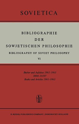 Bibliographie der Sowjetischen Philosophie