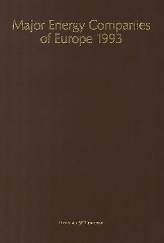 Major Energy Companies of Europe 1993