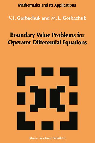Boundary Value Problems for Operator Differential Equations