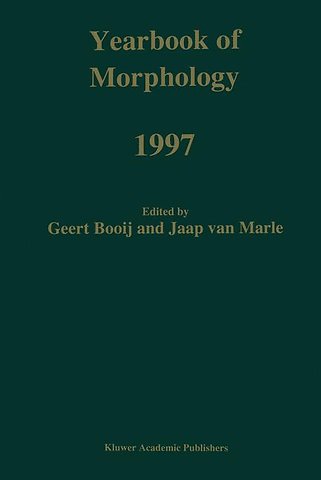 Yearbook of Morphology 1997
