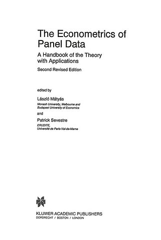 The Econometrics of Panel Data